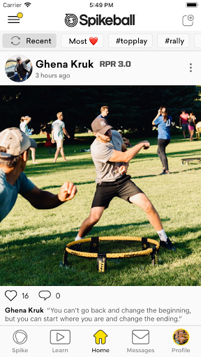 Android application Spikeball screenshort