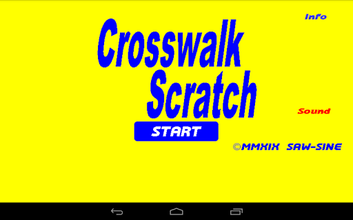 Android application Crosswalk Scratch screenshort