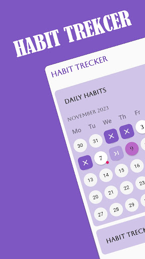 Android application Habit Tracker & Remainder screenshort