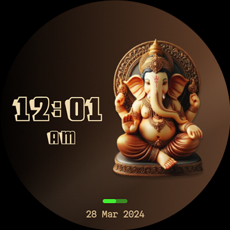 Ganesha Watch Face 2 screenshot 9