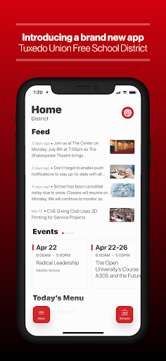 Android application Tuxedo School District screenshort