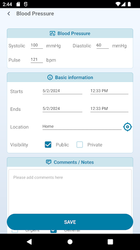 Android application Loved Ones screenshort