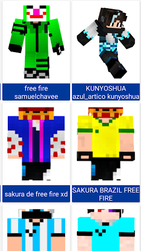 FF Skins for Minecraft PE Mod