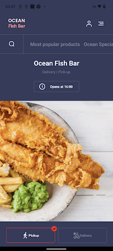 Android application Ocean Fish Bar Newport screenshort