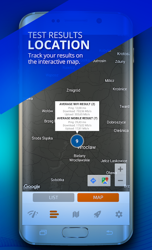 Screenshot of FIREPROBE Speed Test