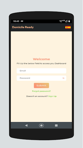 Android application Domicile Ready screenshort