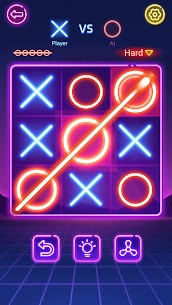 Tic Tac Toe 2 Player:Glow XOXO Apk Mod for Android [Unlimited Coins/Gems] 9