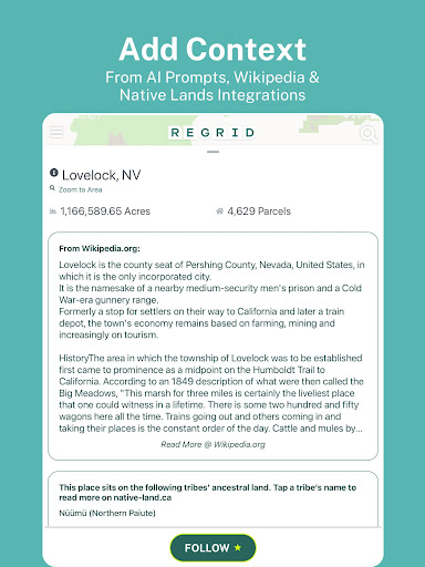 Screenshot of The Regrid Property App