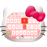 Cute Pink Kitty Keyboard icon