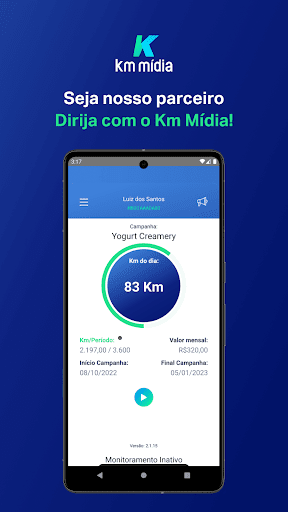 Android application KM Mídia screenshort