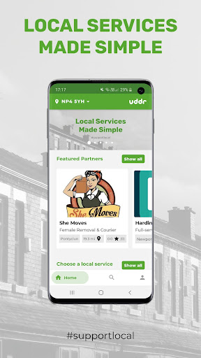 Android application uddr - Local Trades & Services screenshort