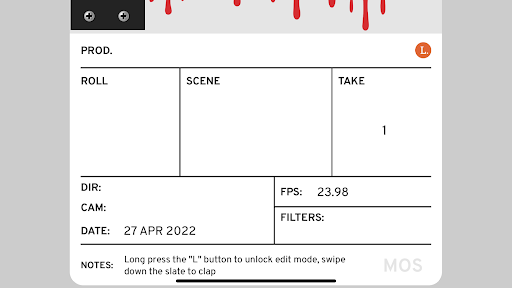 Langara Film Slate Screen 3