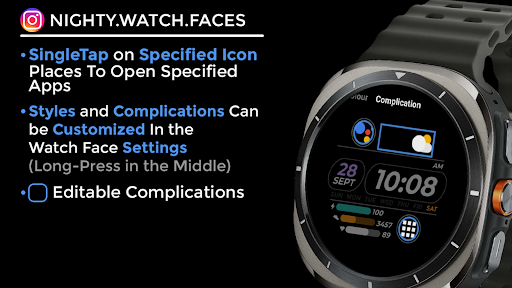 Night ver 36 - watch face screenshot 12