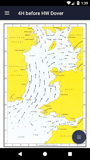 Android application Tidal Atlas Irish Sea, Bristol screenshort