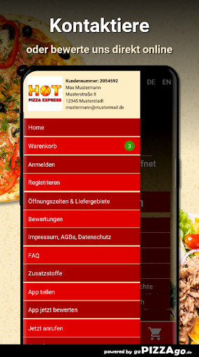 Hot Pizza Express Kirchheim un Screen 3