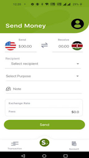 Sendbit Screen 2