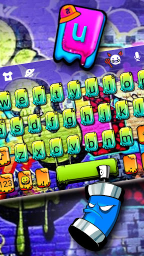 Android application Colorful Graffiti Party Keyboa screenshort