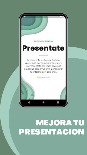 Android application Presentate screenshort