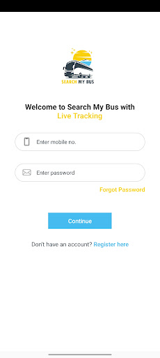 Android application Search My Bus screenshort