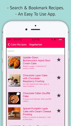 Cake Recipes - Offline Recipe Screen 2