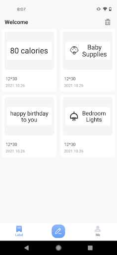 Android application Clabel mini screenshort