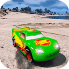 Superhero cars racing 