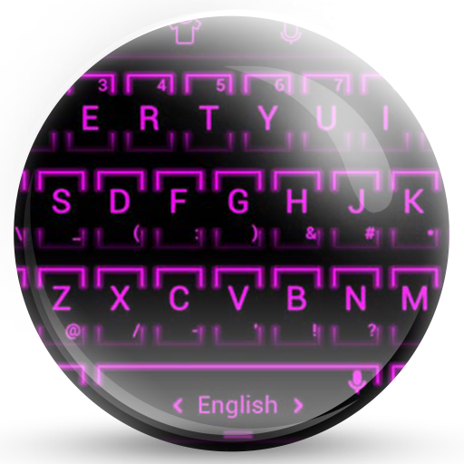 Keyboard Theme Neon 2 Purple  Icon