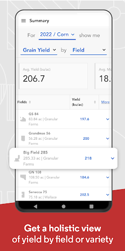 Android application Granular Insights screenshort