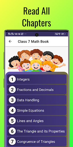 class 7 maths solution Screen 2