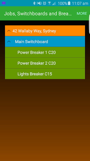 Android application Spark-e-Log screenshort