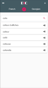 Georgian - French Dictionary &