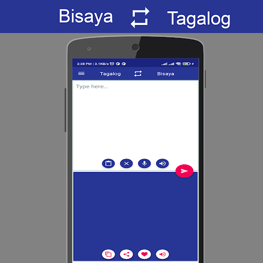 Android application Bisaya Tagalog Translator screenshort