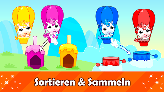 Einhorn Spiel für Kleinkinder