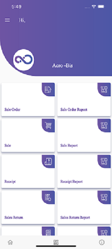 Android application Acrobis screenshort