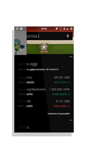 Anteprima dell'app