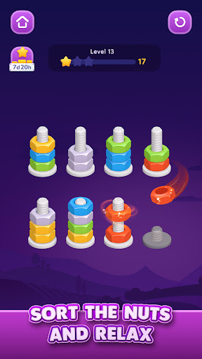 Nut Sort: Color Sorting Game screenshot 2