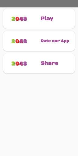 Android application 2048 Max screenshort