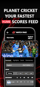 Cricket App - Live Line Score