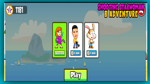 Android application Shooting Starwoman B Adventure screenshort