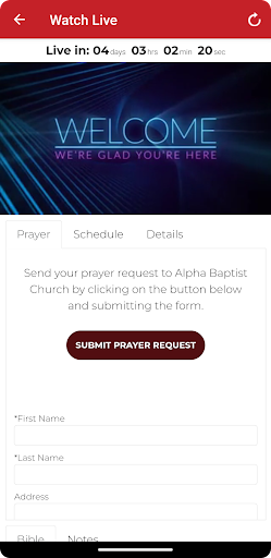 Alpha Baptist Church Screen 2