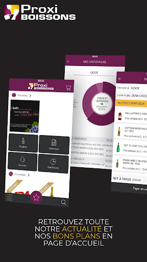 Android application Proxiboissons screenshort