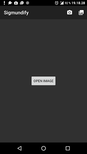 Android application Sigmundify screenshort