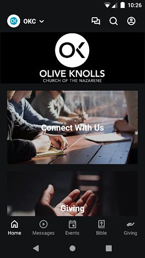 Android application Olive Knolls Church screenshort