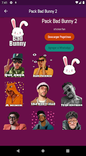 Stickers de Bad Bunny Screen 2