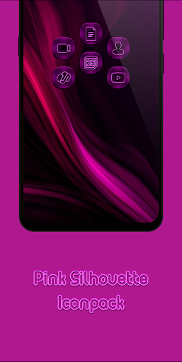 Pink Silhouette Icon Pack Screen 2