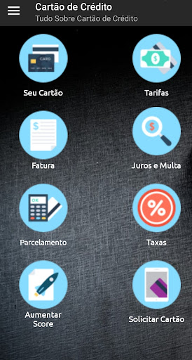 Android application Cartão de Crédito - Guia screenshort