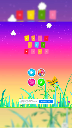 Android application Math 4 Kids screenshort
