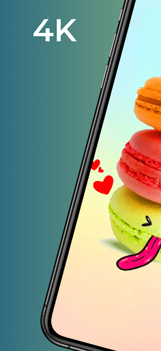 Android application Cute Food wallpaper 4K screenshort