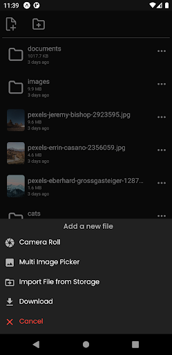 Secure File Manager Screen 2