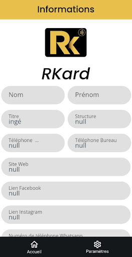 RKard Screen 2